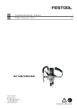 Festool MX 1600/2 REQ DUO Original Instructions Manual preview