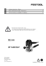 Preview for 1 page of Festool OF 1400 Original Instructions Manual