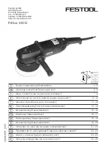 Предварительный просмотр 1 страницы Festool Pollux 180 E Operating Instructions/Spare Parts List