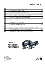 Festool PSBC 420 EB Original Instructions Manual preview