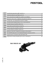 Festool RAS 180.03 E-AH Original Operating Manual/Spare Parts List preview