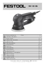 Festool RO 125 EQ Operating Instructions Manual preview