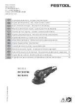 Festool ROTEX RO 150 FE Original Operating Manual preview