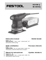 Festool RS 400 EQ Instruction Manual preview