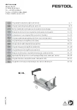 Festool SE-HL Original Operating Manual preview