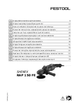 Festool SHINEX RAP 150 FE Original Operating Manual/Spare Parts List предпросмотр