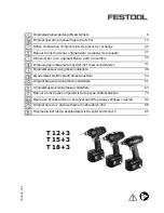 Preview for 1 page of Festool T12+3 Original Operating Manual