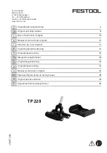 Festool TP 220 Original Operating Manual preview