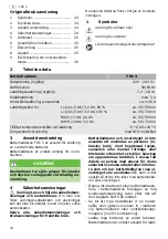 Предварительный просмотр 24 страницы Festool TRC 3 Original Operating Manual And Spare Parts List