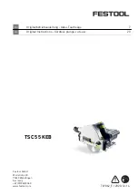 Festool TSC 55 KEB Original Instructions Manual preview