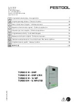 Festool TURBO II M - 14 WP Original Operating Manual предпросмотр