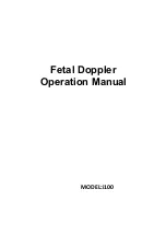 Fetal Doppler i100 Operation Manual preview