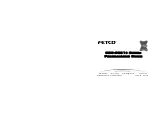 Preview for 1 page of Fetco CBS-2021 e Series Programming Manual