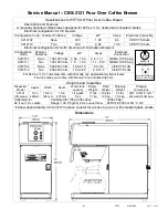 Preview for 2 page of Fetco CBS-2121P Users Manual And Operator Instructions