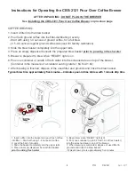 Preview for 4 page of Fetco CBS-2121P Users Manual And Operator Instructions