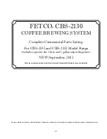 Preview for 21 page of Fetco CBS-2131 XTS User Manual