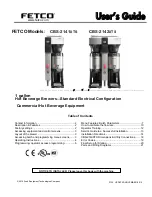 Fetco CBS-2141XTS User Manual preview