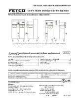 Fetco CBS-2142XTS Users Manual And Operator Instructions preview