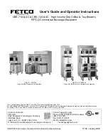 Fetco CBS-71A Users Manual And Operator Instructions предпросмотр