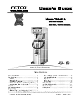 Предварительный просмотр 1 страницы Fetco Extractor TBS-21A User Manual