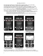 Preview for 4 page of Fetco HWB-2105 XTS User Manual