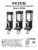 Preview for 1 page of Fetco LUXUS L4D Series User Manual