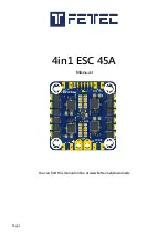 FETtec ESC 45A Manual предпросмотр