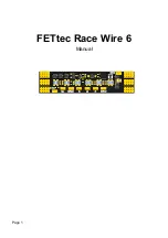 FETtec Race Wire 6 Manual предпросмотр