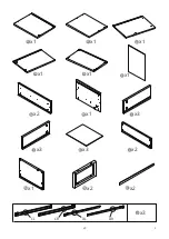 Предварительный просмотр 3 страницы FEZIBO 3-Drawer Rolling File Cabinet with Lock Assembling Instructions