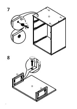 Предварительный просмотр 8 страницы FEZIBO 3-Drawer Rolling File Cabinet with Lock Assembling Instructions