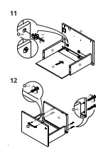 Предварительный просмотр 10 страницы FEZIBO 3-Drawer Rolling File Cabinet with Lock Assembling Instructions