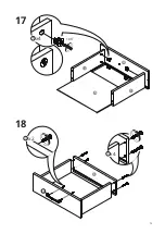 Предварительный просмотр 13 страницы FEZIBO 3-Drawer Rolling File Cabinet with Lock Assembling Instructions