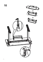 Предварительный просмотр 14 страницы FEZIBO CRANK STANDING DESK Assembly Instructions Manual