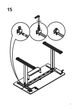 Предварительный просмотр 19 страницы FEZIBO CRANK STANDING DESK Assembly Instructions Manual