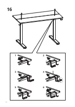 Предварительный просмотр 20 страницы FEZIBO CRANK STANDING DESK Assembly Instructions Manual