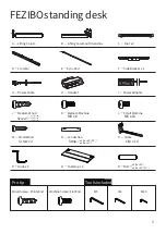 Preview for 4 page of FEZIBO Desktops 48 Assembly Instruction Manual