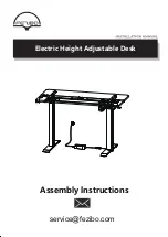 FEZIBO Electric Height Adjustable Desk Assembly Lnstructions preview