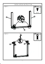 Preview for 3 page of FEZIBO Electric Height Adjustable Desk Assembly Lnstructions