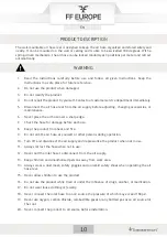 Preview for 10 page of FF Europe DSTL01 Original Instruction Manual