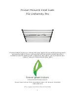 Preview for 1 page of FGI Uniformity Pro Product Manual And Installation Manual