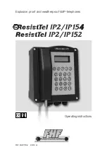 Preview for 1 page of FHF ExResistTel IP2/IP154 Operating Instructions Manual