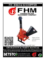 Предварительный просмотр 1 страницы FHM BX42 Operations & Parts Manual