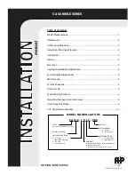 FHP CA CONSOLE series Installation Instructions Manual preview