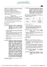 Preview for 7 page of fiac Prematic General Instruction For Installation Use And Maintenance