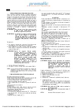 Preview for 8 page of fiac Prematic General Instruction For Installation Use And Maintenance