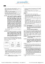 Предварительный просмотр 12 страницы fiac Prematic General Instruction For Installation Use And Maintenance