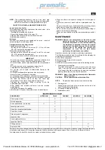 Preview for 13 page of fiac Prematic General Instruction For Installation Use And Maintenance