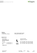 Предварительный просмотр 2 страницы fiagon E 01 1106-4K/8 Instructions For Use Manual