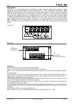 Предварительный просмотр 3 страницы FIAMA F1X5 RS User Manual And Maintenance