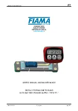 FIAMA F7- User Manual And Maintenance preview